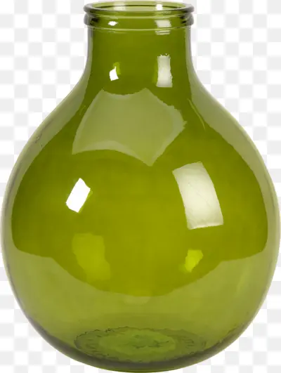 Simple Green Round Vase