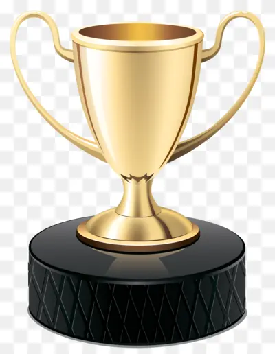 Gold Trophy on Black Base