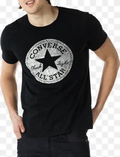 Black Converse All Star T-shirt