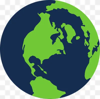 Simplified Earth Globe