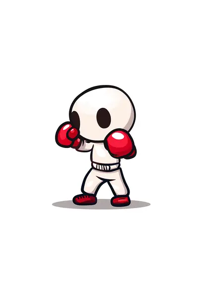 Cute Cartoon Boxer