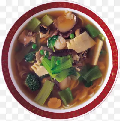 Savory Noodle Soup with Vegetables