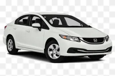 White Honda Civic Car