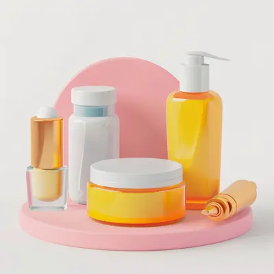 Assorted Cosmetic Bottles for Skincare