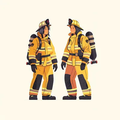 Two Female Firefighters