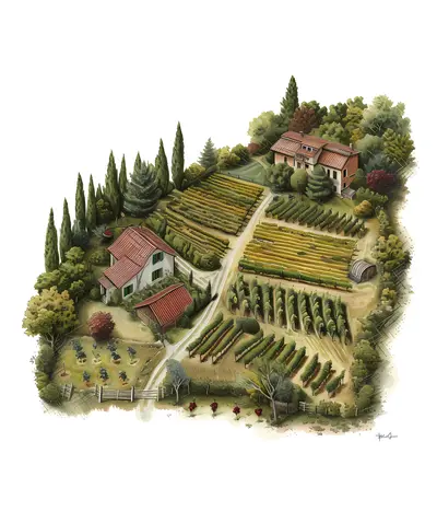 Charming Farm with Vineyard and Houses
