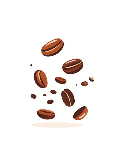 Floating Coffee Beans