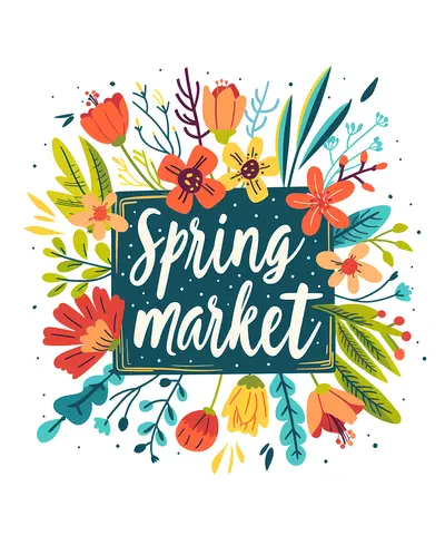 Spring Market Flowers Event