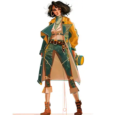 Trendy Woman in Stylish Outfit