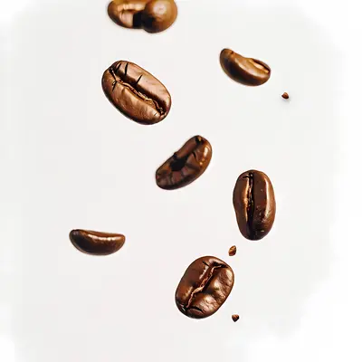 Shiny Brown Coffee Beans