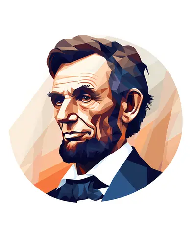 Geometric Portrait of a Man in a Suit