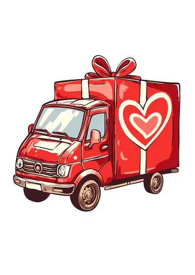 Gift Truck Wrapped in Love