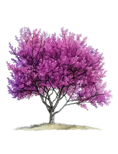 Purple Blossom Tree in Full Bloom