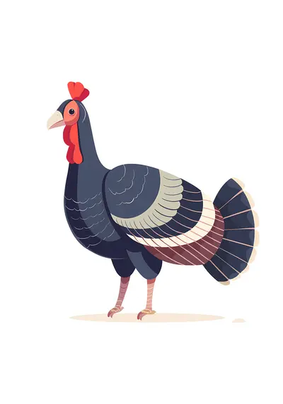 Detailed Turkey Drawing for Thanksgiving