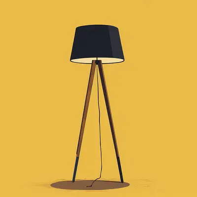 Black Tripod Lamp
