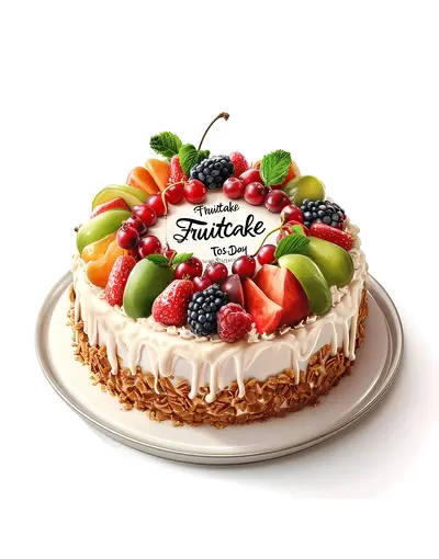 Fruitcake with Fresh Fruits