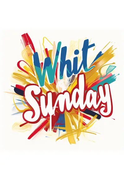 Colorful Abstract Whit Sunday