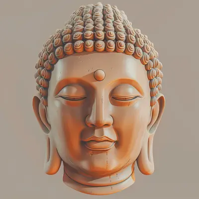 Terracotta Buddha Sculpture