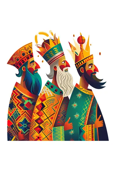 Three Wise Men with Gifts