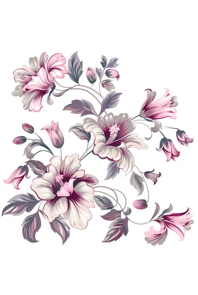 Elegant Floral Design with Pink and White Flowers