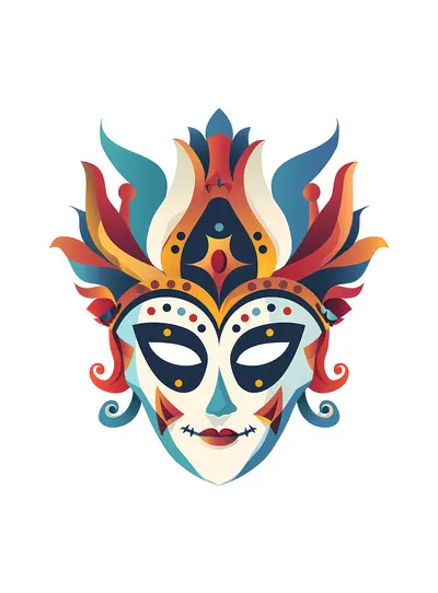 Colorful Decorative Mask