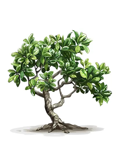 Green Tree with Dense Foliage