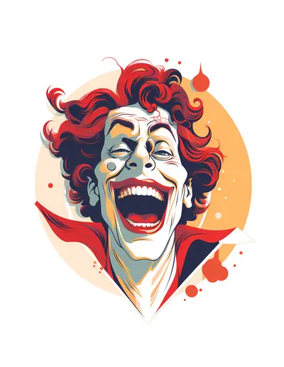 Laughing Joker Illustration
