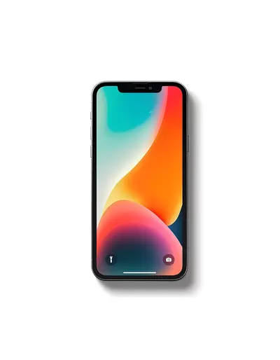 Smartphone with Vibrant Colorful Wallpaper