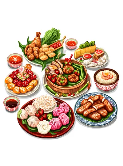 Delicious Dim Sum Platter