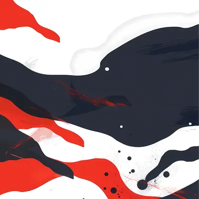 Expressive Abstract Art with Colorful Shapes