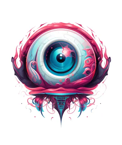 Surreal Digital Art of an Eye