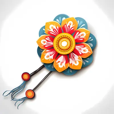 Colorful Flower Ornament for Festive Celebrations