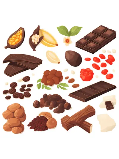 Assorted Chocolates and Ingredients