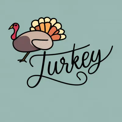 Colorful Turkey Illustration for Thanksgiving