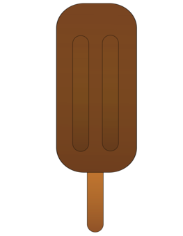 chocolate popsicle clipart