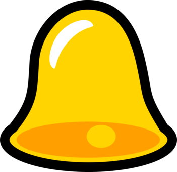 Yellow,Line,Bell PNG Clipart - Royalty Free SVG / PNG