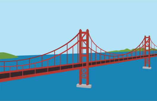 Golden Gate Bridge Cartoon / Check out our golden gate bridge selection