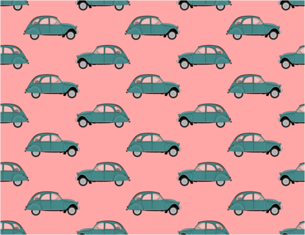 classic car vector clipart of chains