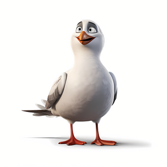 3d Seagull Photo Background, Transparent Png Images And Svg Vector 