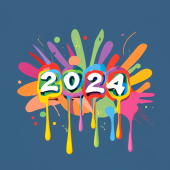 Happy New Year 2024 photo background, transparent png images and svg ...